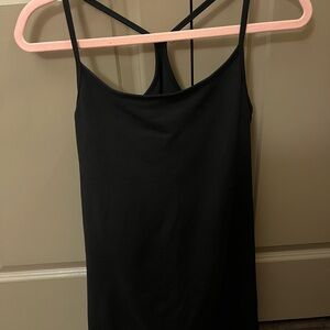 aerie Black Slim Spaghetti Strap Camisole